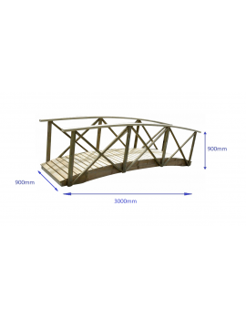 Bridge 3000 x 900 with Handrail